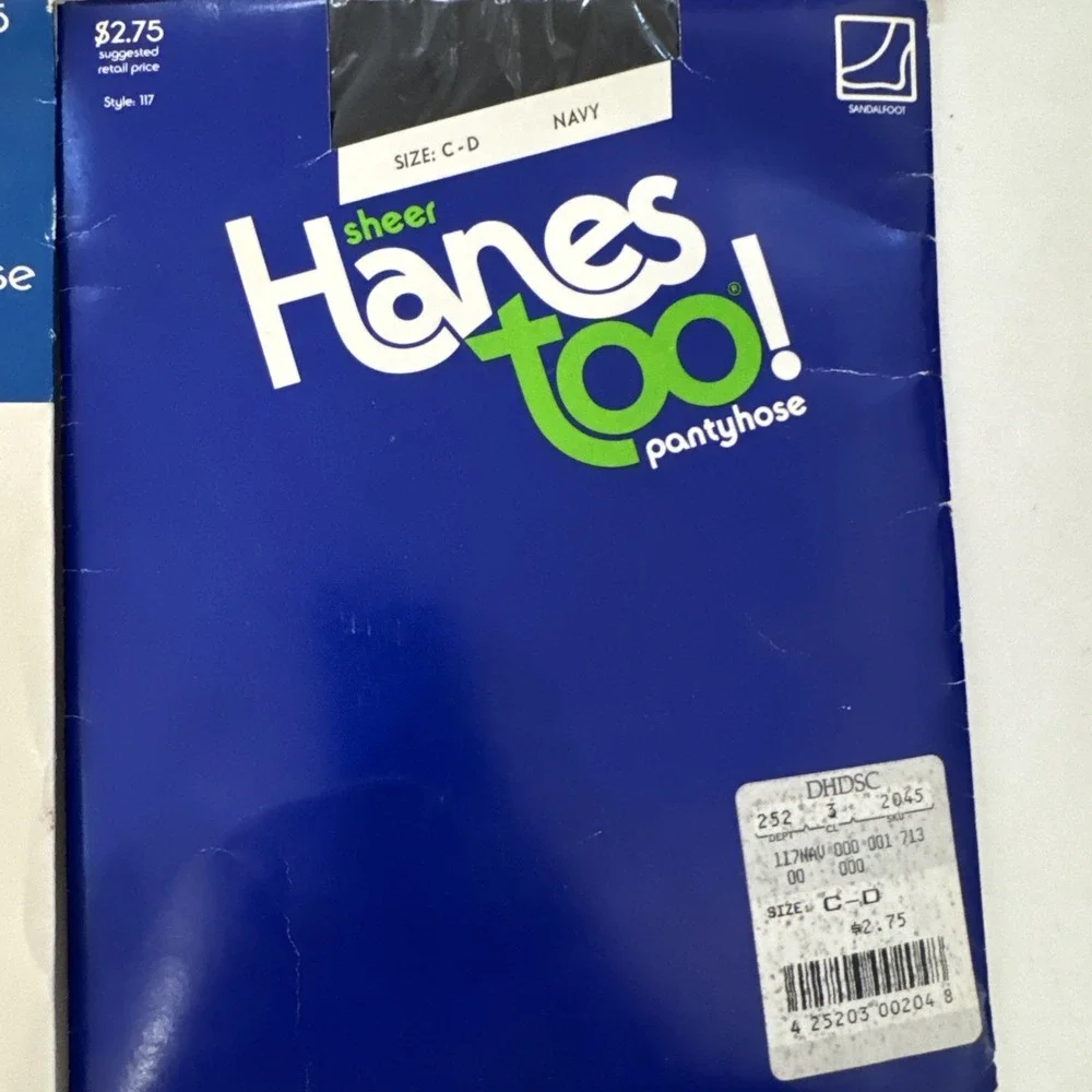 4 Hanes Pantyhose Size CD Silk‎ Re-elections Black Navy Tan Control Top Rein Toe